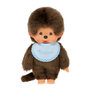 Voir la diapositive 1 : BANDAI Peluche singe - BANDAI - Monchhichi Bavoir Bleu Ciel - 20 cm