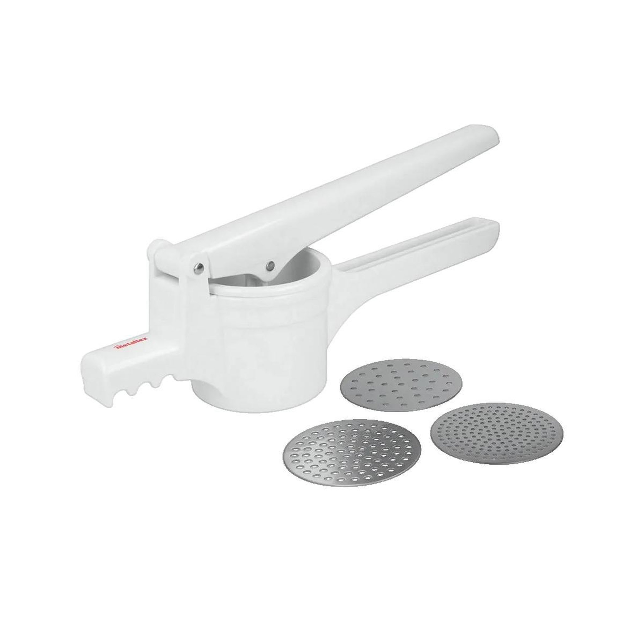 Metaltex Ustensile de cuisine Metaltex potato press 3 disks acier inoxydable blanc