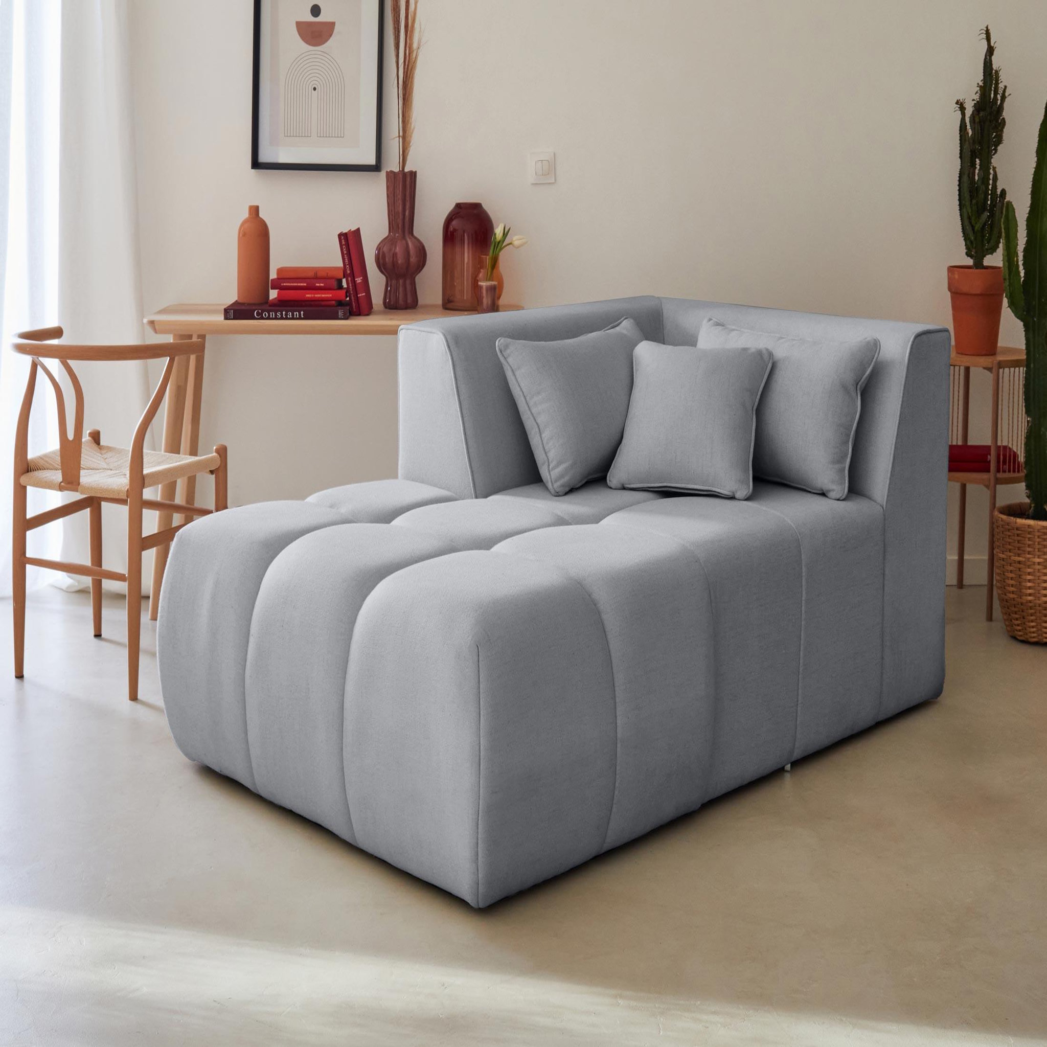 Voir la diapositive 4 : LISA DESIGN Caracas - canapé modulable d'angle gauche - 4 places - en tissu