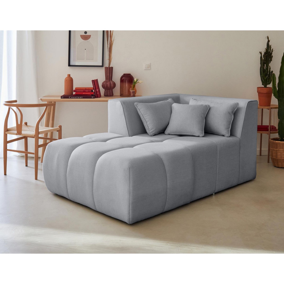 LISA DESIGN Caracas - canapé modulable d'angle gauche - 4 places - en tissu