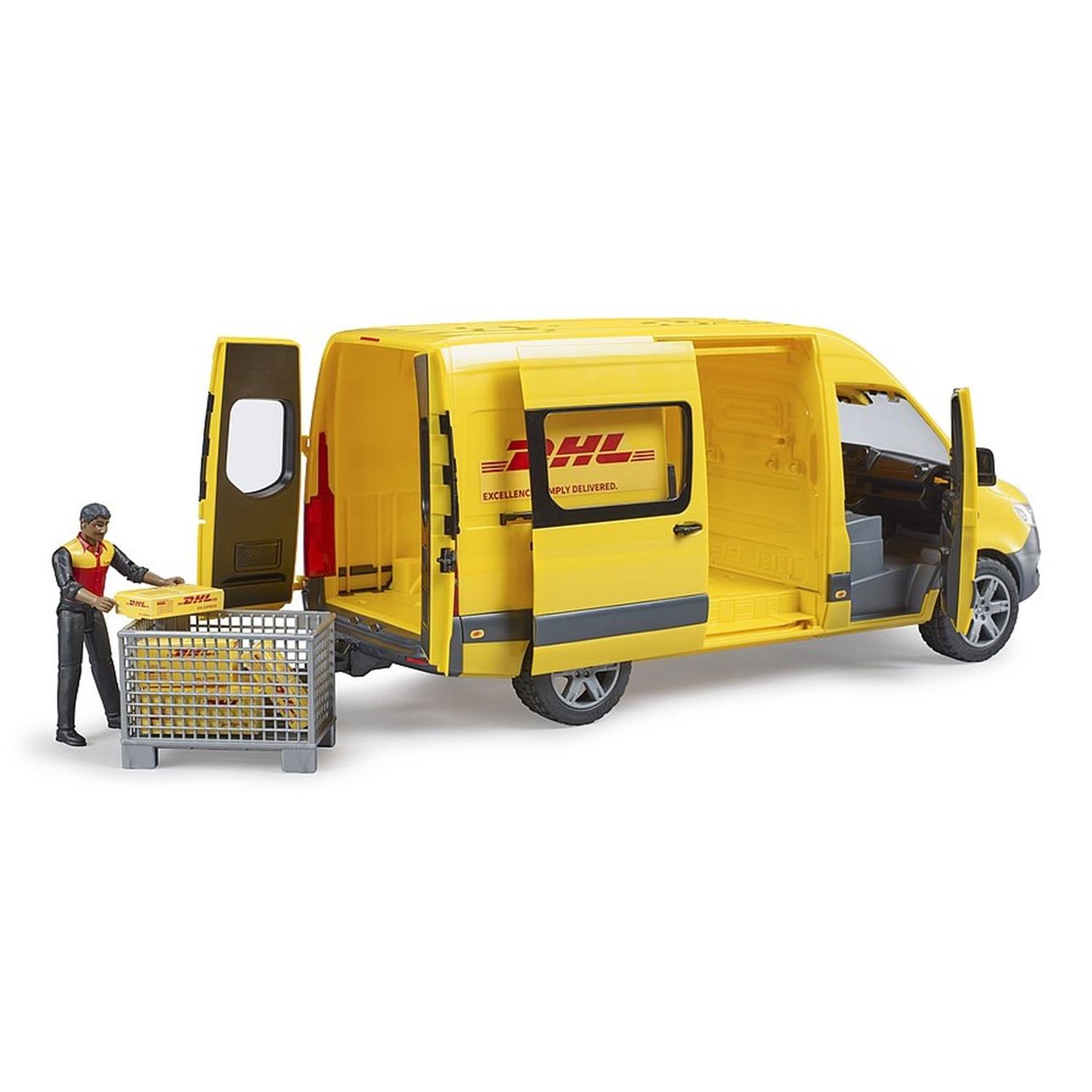 Voir la diapositive 3 : Bruder MB Sprinter DHL avec chauffeur
