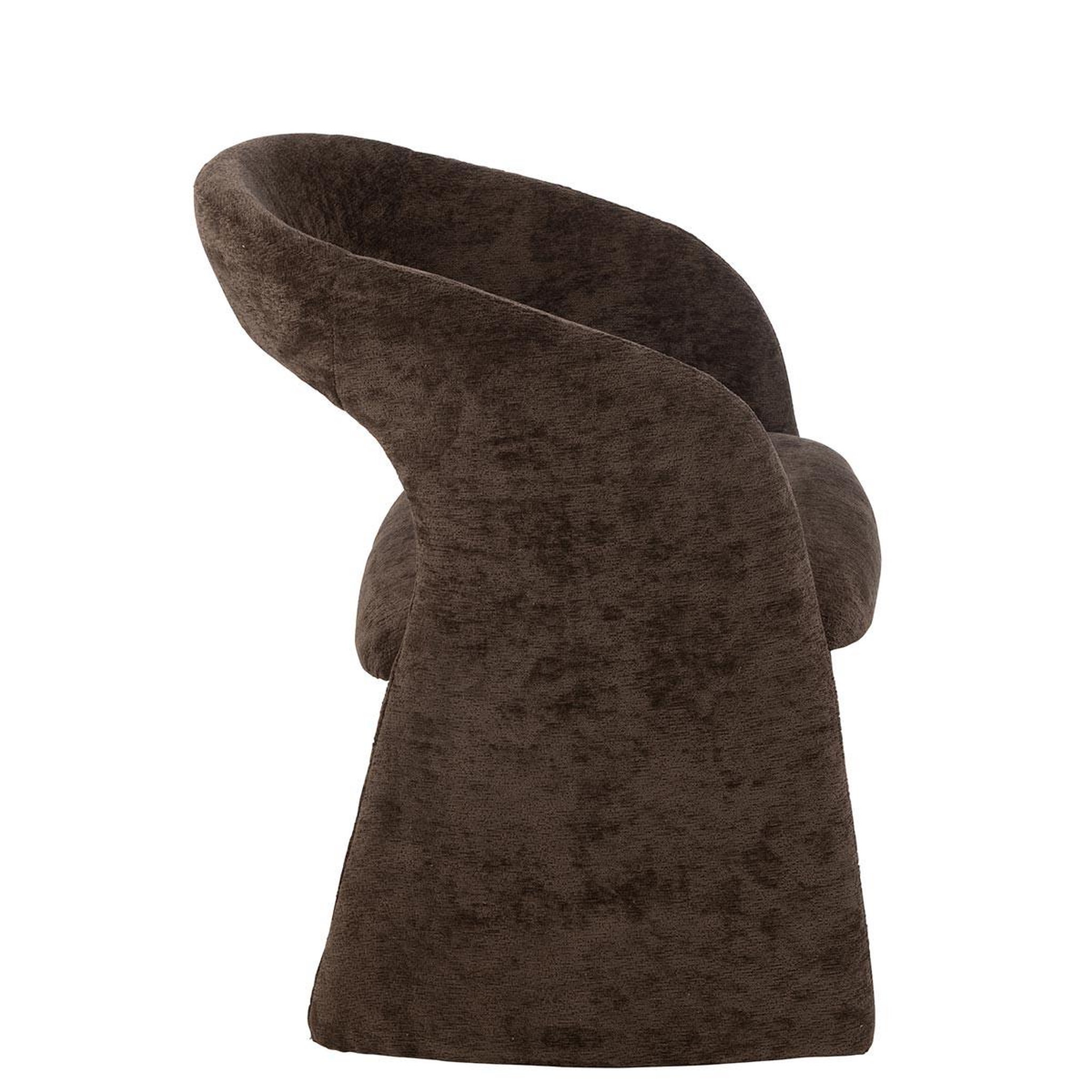Voir la diapositive 4 : J-LINE Fauteuil design  anise  86cm marron foncé
