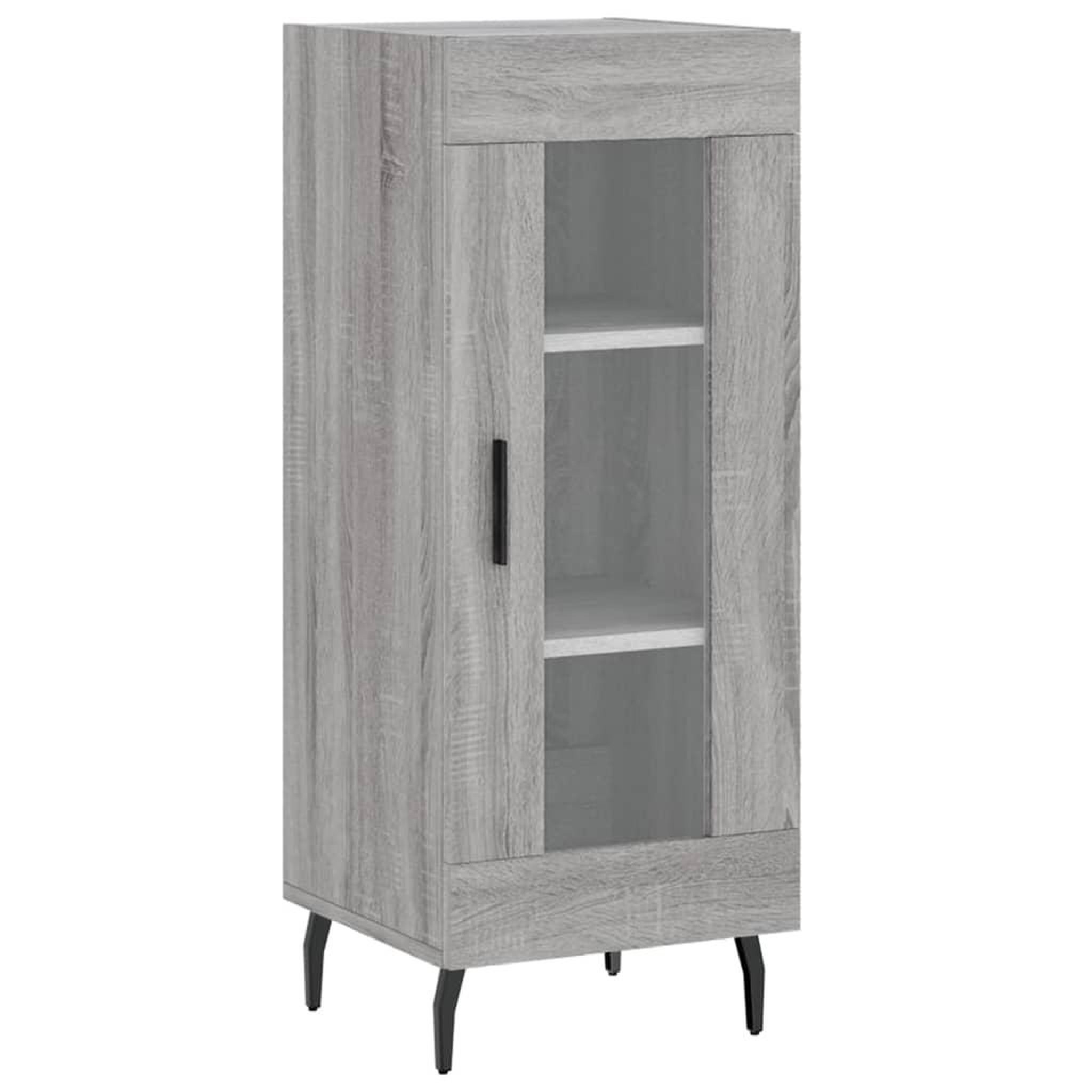 Voir la diapositive 5 : VIDAXL Buffet haut Sonoma gris 34,5x34x180 cm Bois d'ingenierie