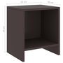 Voir la diapositive 6 : VIDAXL Tables de chevet 2 pcs Marron fonce 35x30x40 cm Bois de pin