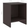 Voir la diapositive 6 : VIDAXL Tables de chevet 2 pcs Marron fonce 35x30x40 cm Bois de pin