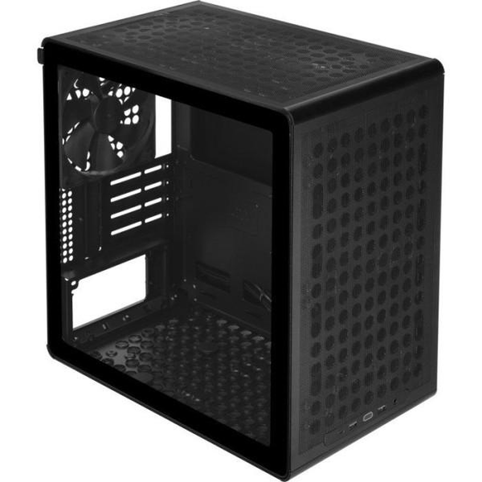 Voir la diapositive 2 : Cooler Master Boîtier PC Mini Tour - COOLER MASTER - Q300L V3 Black - Micro-ATX/Mini-ITX - Verre trempé - Compatible GPU 366 mm