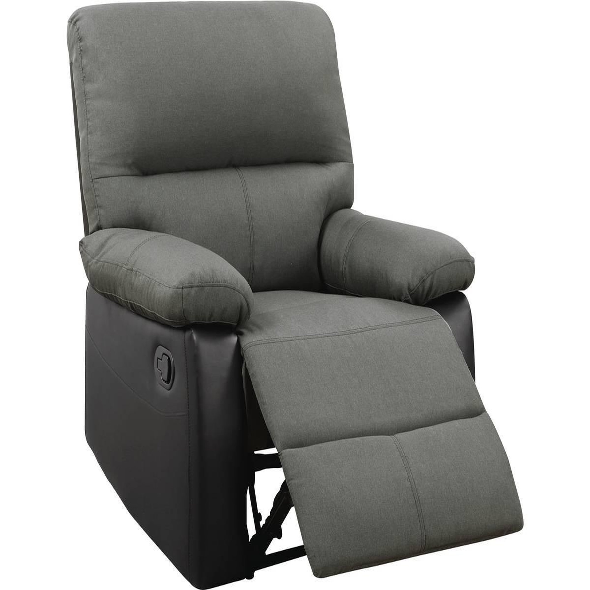 Voir la diapositive 3 : Habitat et Jardin Fauteuil relax  lincoln  - 90 x 89 x 103 cm - noir/gris foncé