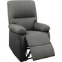 Voir la diapositive 3 : Habitat et Jardin Fauteuil relax  Lincoln  - 90 x 89 x 103 cm - Noir/Gris foncé
