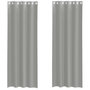 Voir la diapositive 2 : VIDAXL Rideaux en voile avec œillets 2 pcs gris clair 140x260 cm