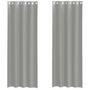 Voir la diapositive 2 : VIDAXL Rideaux en voile avec œillets 2 pcs gris clair 140x260 cm