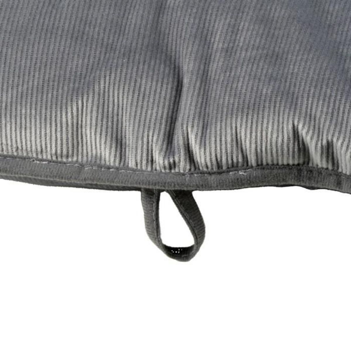 Paris Prix Coussin Pour Chien & Chat Velours  Crafty  87cm Gris