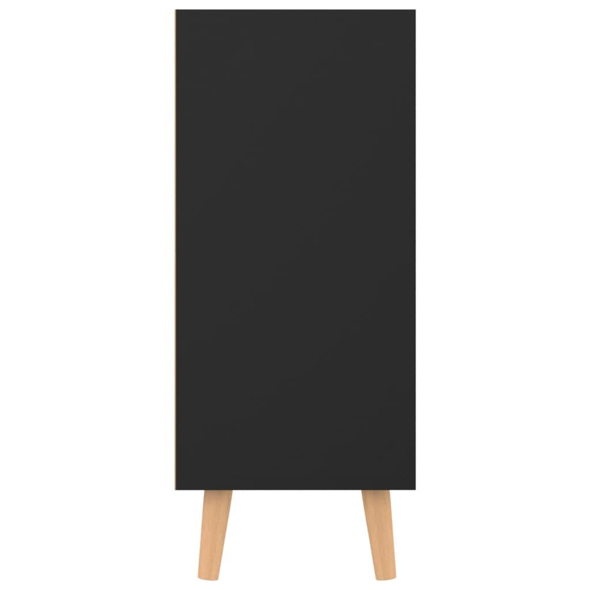 Voir la diapositive 4 : VIDAXL Buffet noir 90x30x72 cm bois d'ingenierie