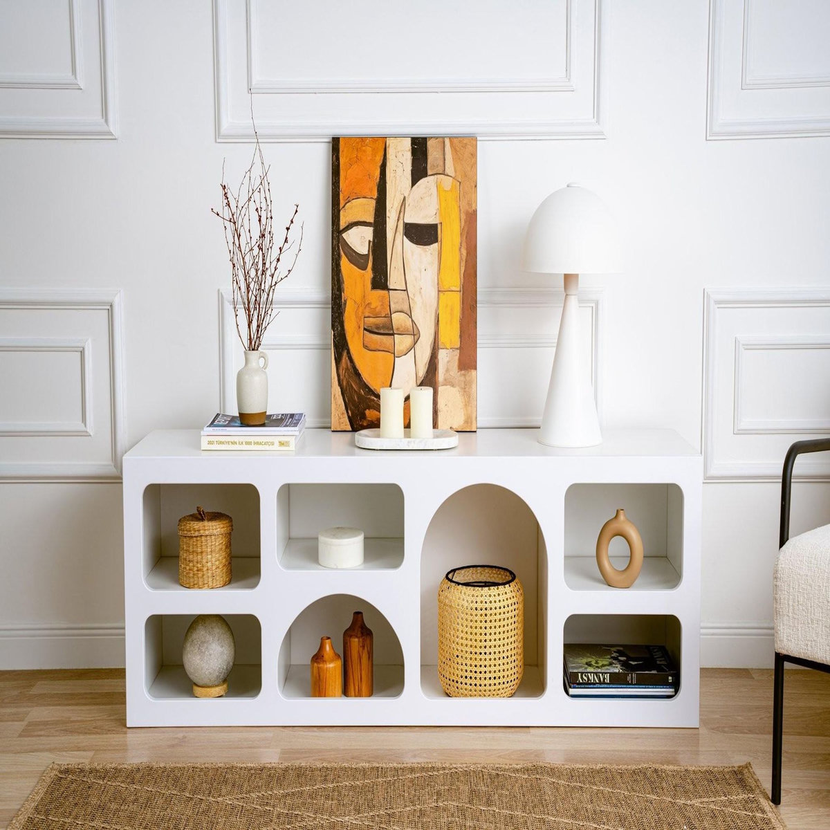 Habitat et Jardin Buffet en bois  Ferlis  - 160 x 40 x 51 cm - Blanc
