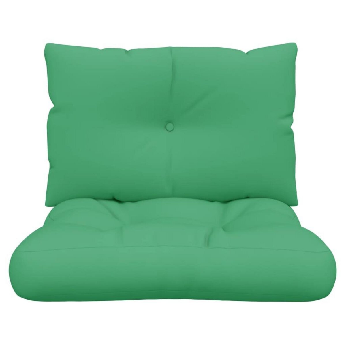 VIDAXL Coussins de palette lot de 2 vert tissu