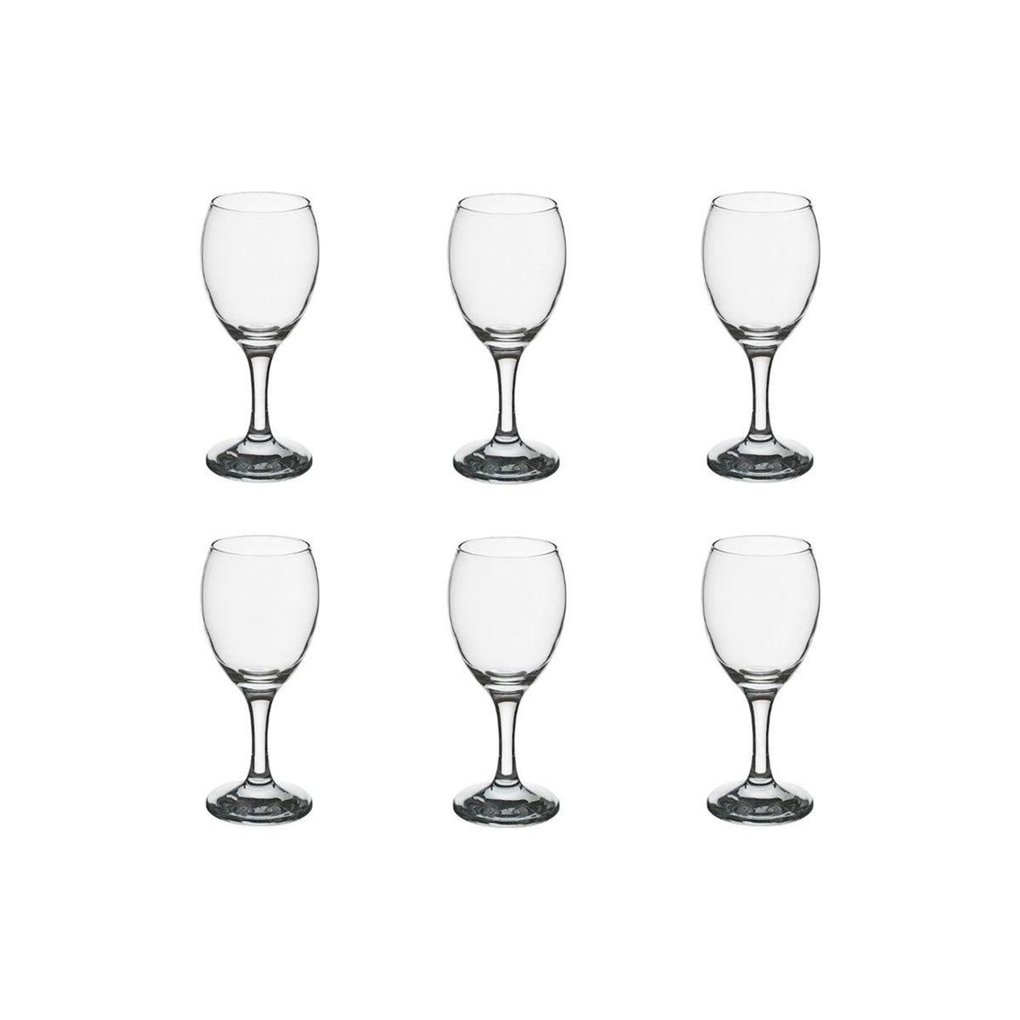 SECRET DE GOURMET Lot de 6 verres à vin  impérial  20cl transparent