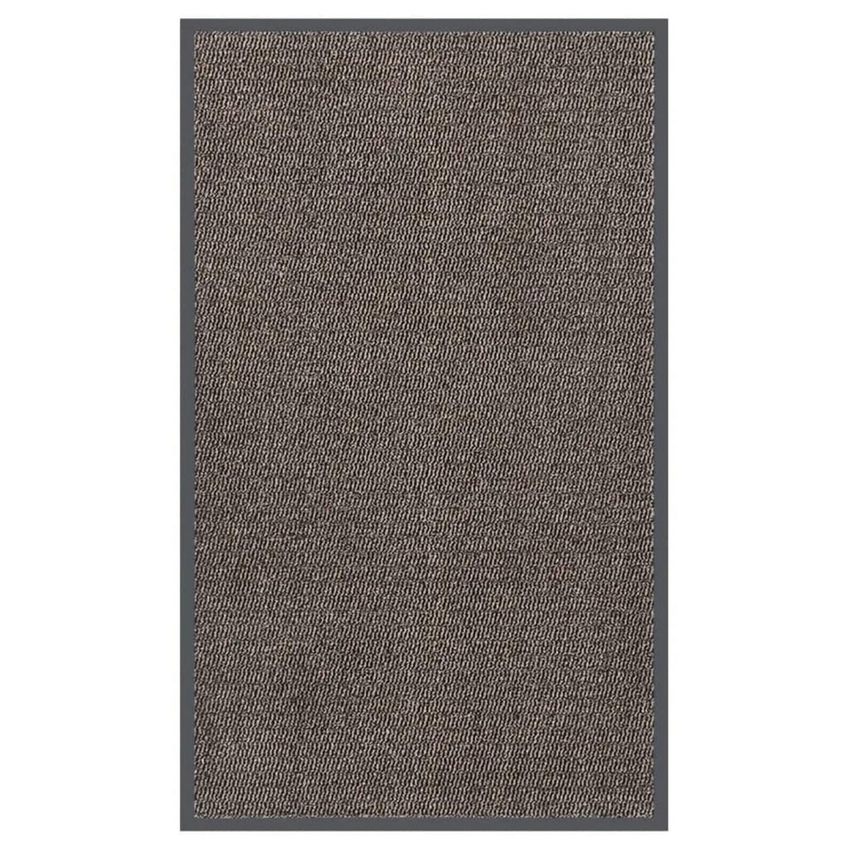 VIDAXL Paillasson touffete 90x150 cm Marron fonce
