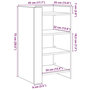 Voir la diapositive 6 : VIDAXL Buffet chene fume 45x35x75 cm bois d'ingenierie