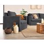 Voir la diapositive 2 : LISA DESIGN Serena - fauteuil déhoussable en velours texturé