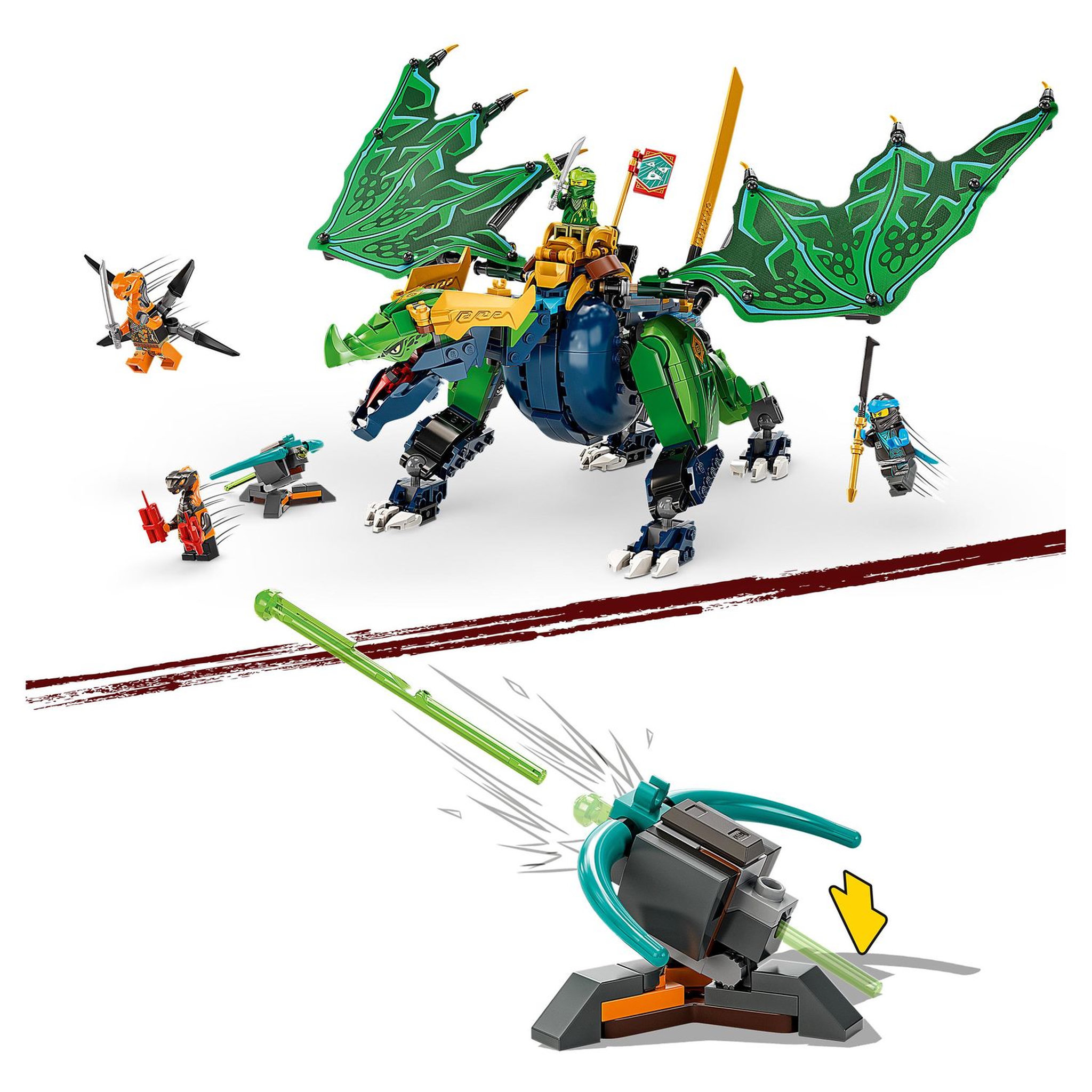 Voir la diapositive 5 : LEGO Ninjago 71766 - Le dragon légendaire de Lloyd, Jouet pour Filles et Garçons +8 Ans avec Figurines Serpent Vipère et Python avec bannière de mission à collectionner