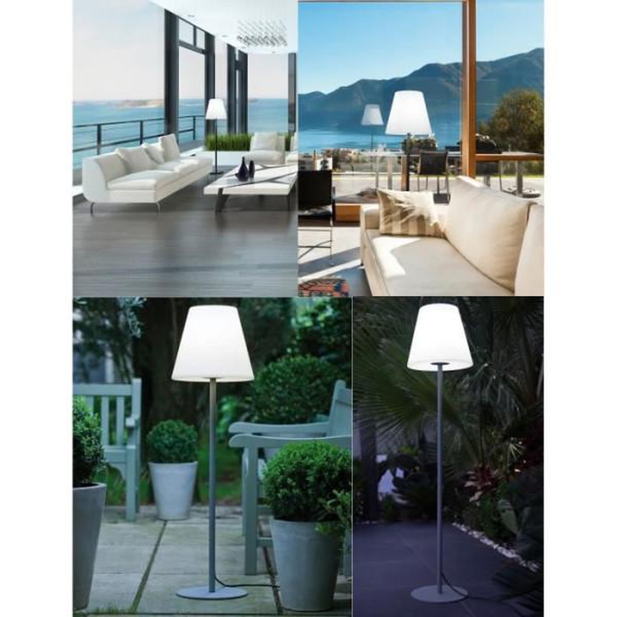 Voir la diapositive 4 : Lumisky Lampadaire lumineux extérieur - LUMISKY - 150cm - Acier et polyéthylene - Blanc froid