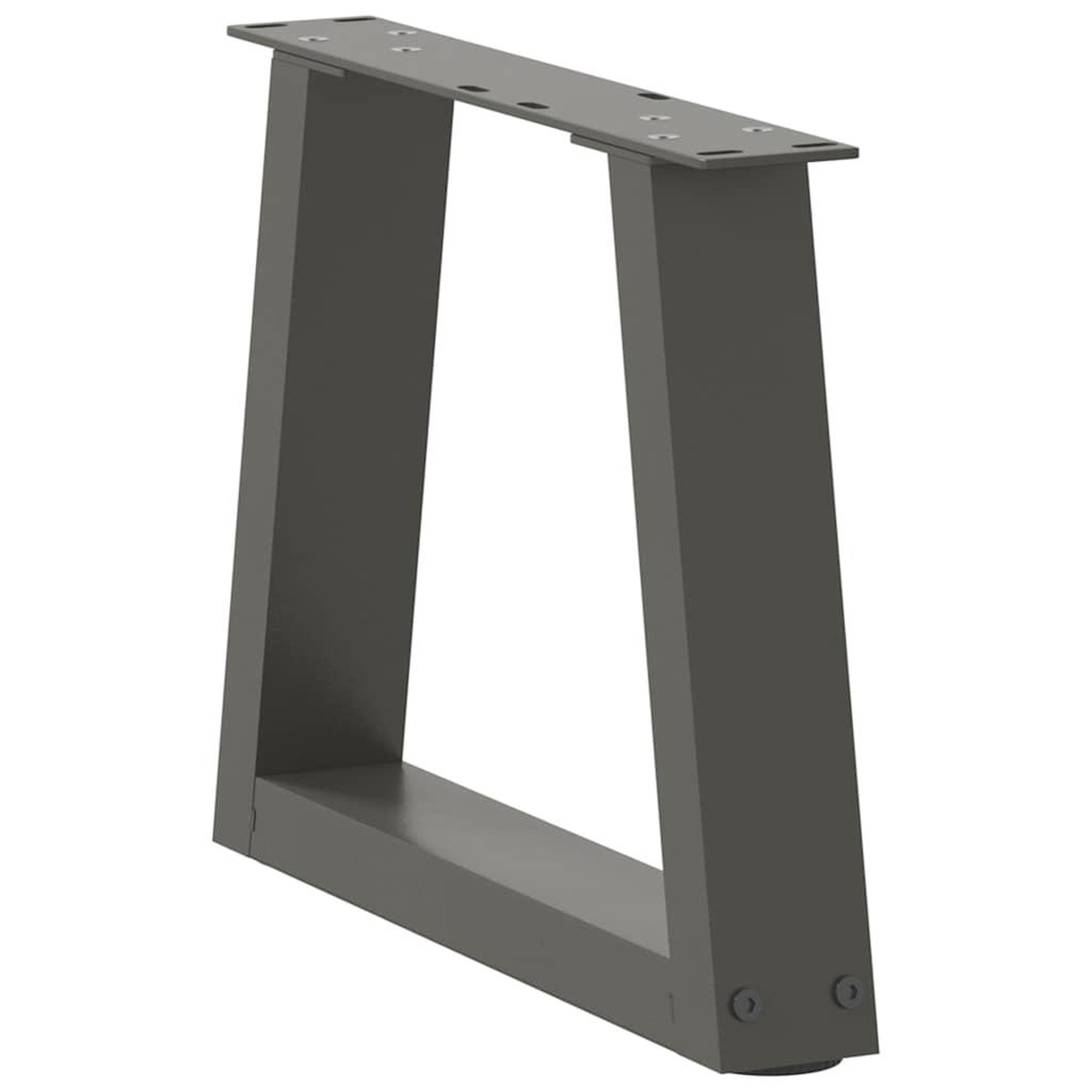 Voir la diapositive 4 : VIDAXL Pieds de table a manger forme V 2 pcs anthracite 40x(30-31,3)cm