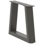 Voir la diapositive 4 : VIDAXL Pieds de table a manger forme V 2 pcs anthracite 40x(30-31,3)cm