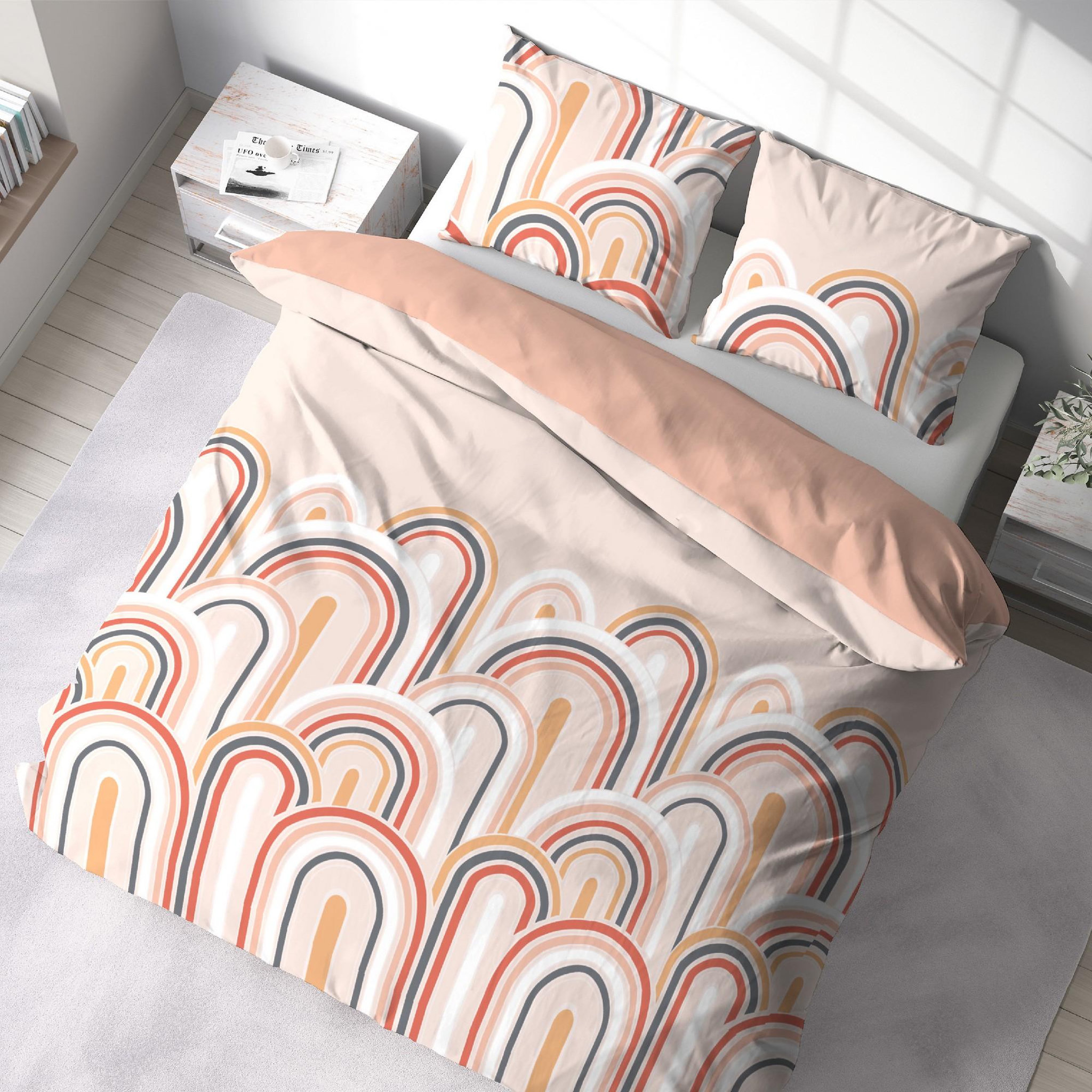 Voir la diapositive 3 : Home collection Parure housse de couette 100 % better coton love