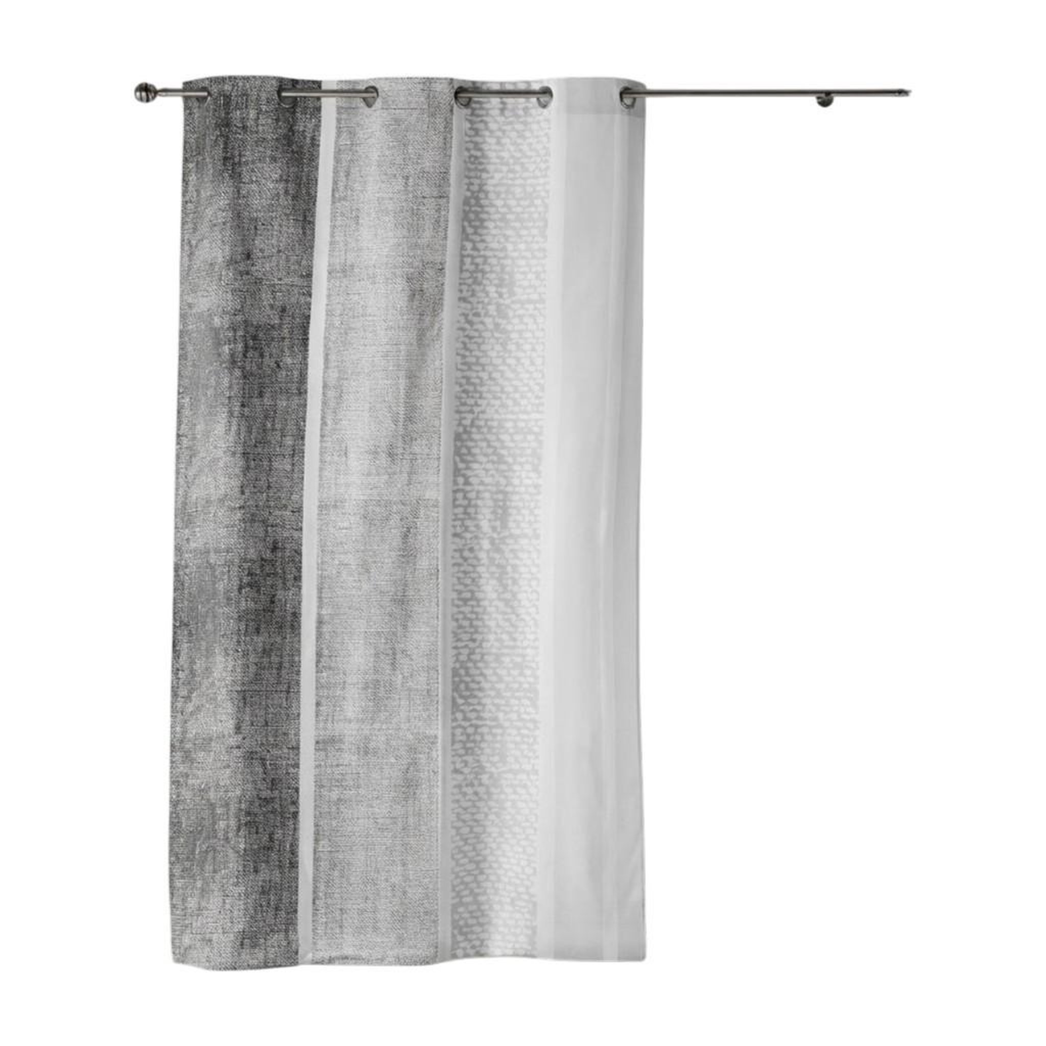 Eden Rideau a oeillets 140 x 240 cm textilio gris