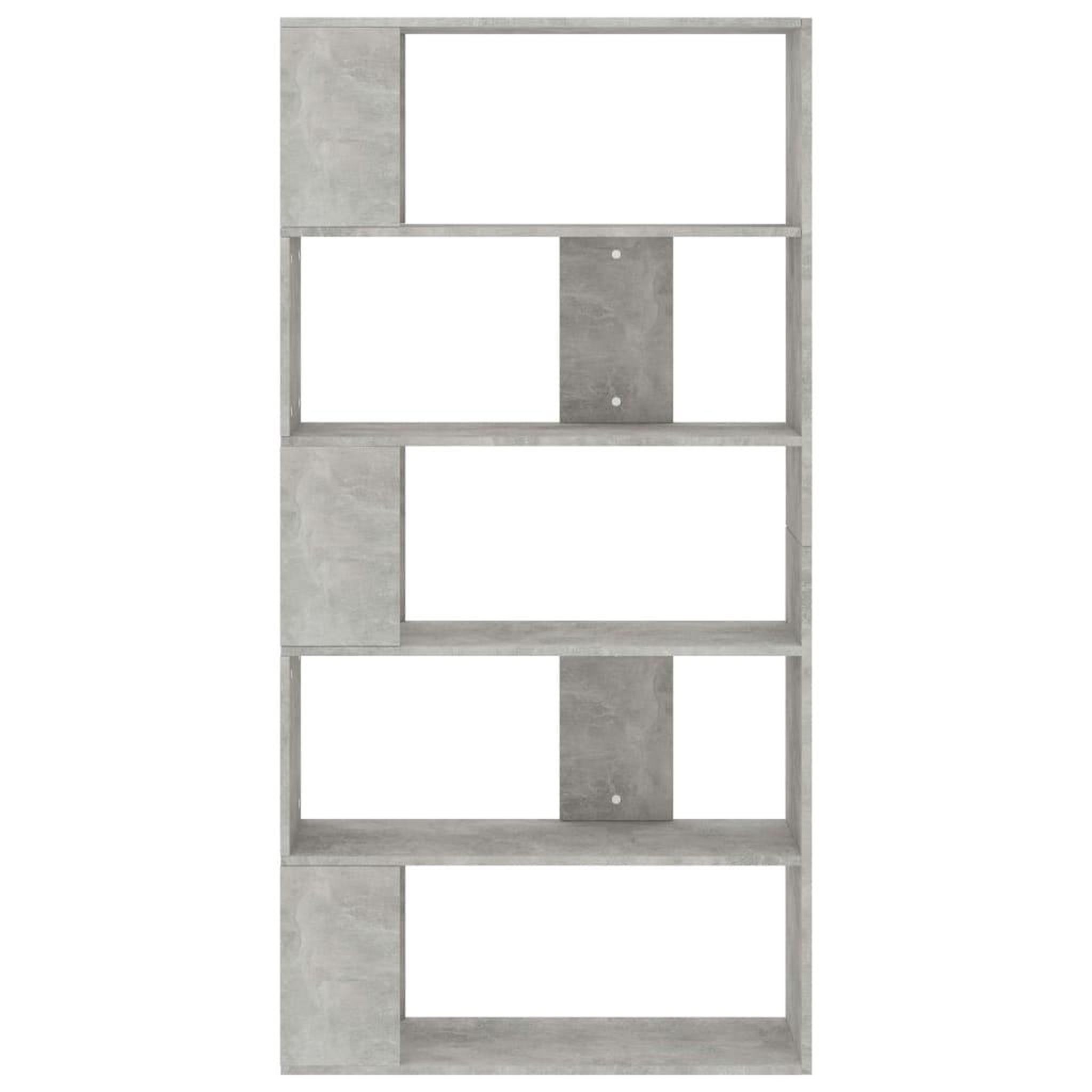 Voir la diapositive 5 : VIDAXL Bibliotheque/Separateur de piece Gris beton Bois d'ingenierie