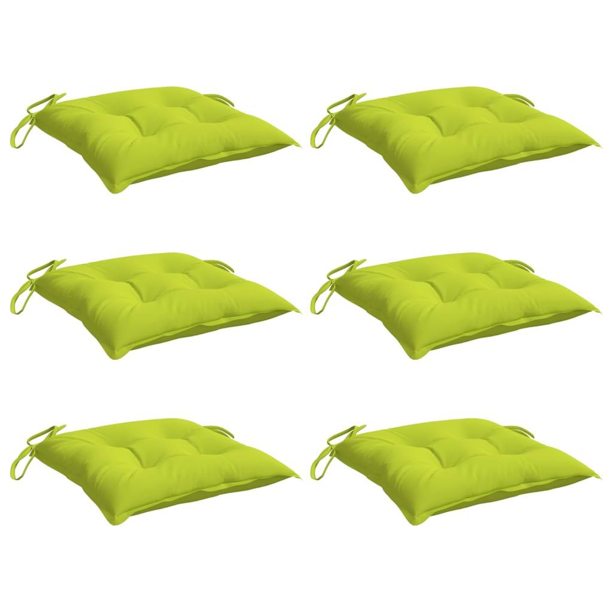 Voir la diapositive 3 : VIDAXL Coussins de palette lot de 6 vert brillant 50x50x7 cm