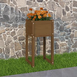 VIDAXL Jardiniere Marron miel 40x40x81 cm Bois massif de pin