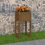 Voir la diapositive 1 : VIDAXL Jardiniere Marron miel 40x40x81 cm Bois massif de pin