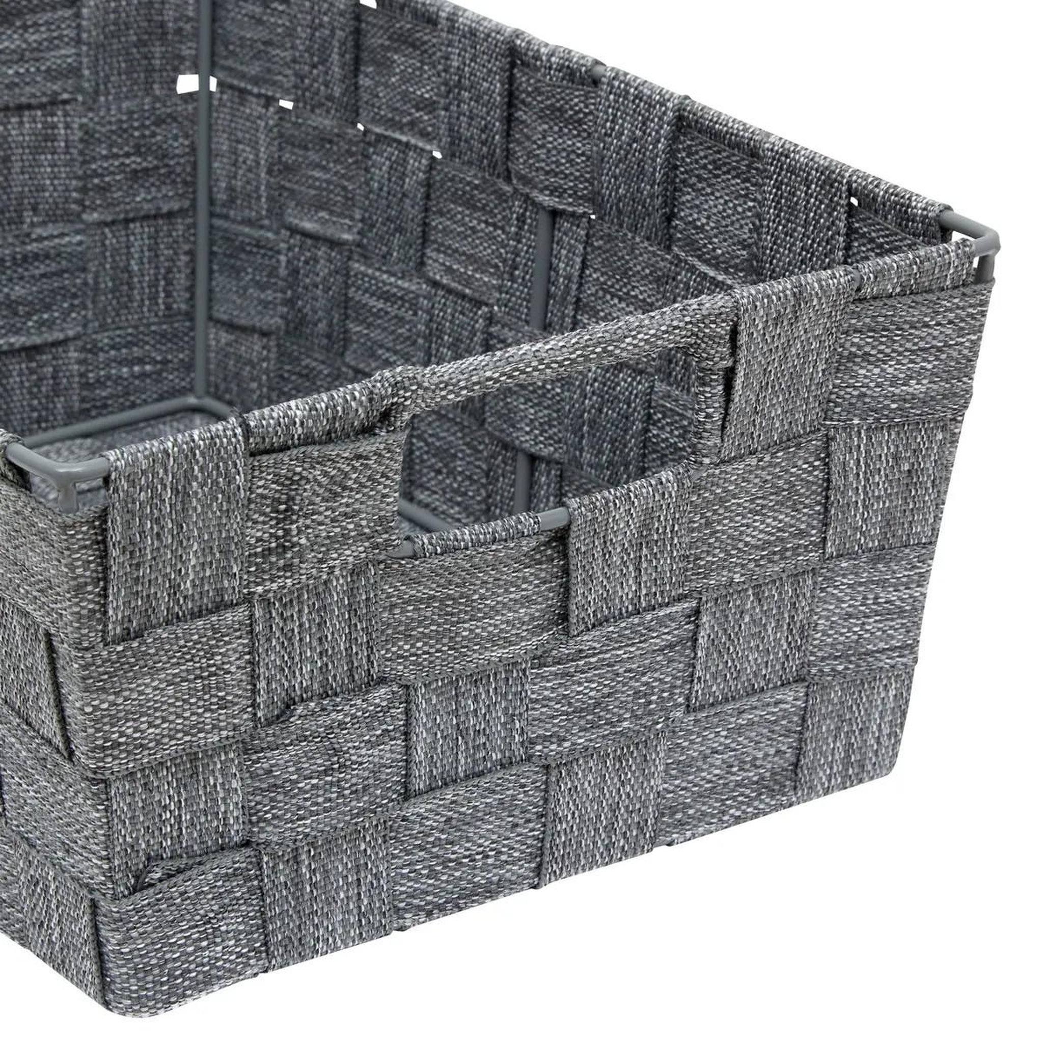 Voir la diapositive 2 : FIVE Panier de rangement biseauté  lise  28cm gris