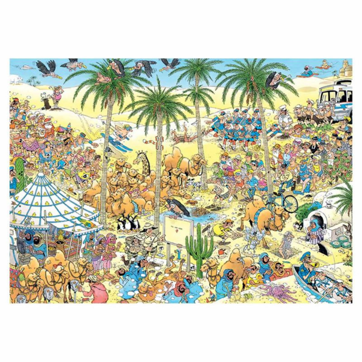 Jumbo Jumbo - Jan van Haasteren Puzzle - L'oasis 1000 pièces