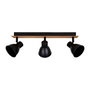 Voir la diapositive 1 : OSTARIA Rampe 3 spots orientables Atelier noir