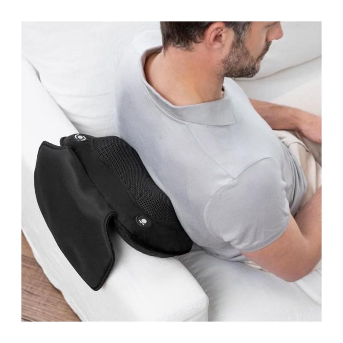 Medisana MEDISANA MC 850 - Coussin de massage Shiatsu epaules, dos, jambes et cou - 2 vitesses - Fonction chaleur - Rembourrage flexible