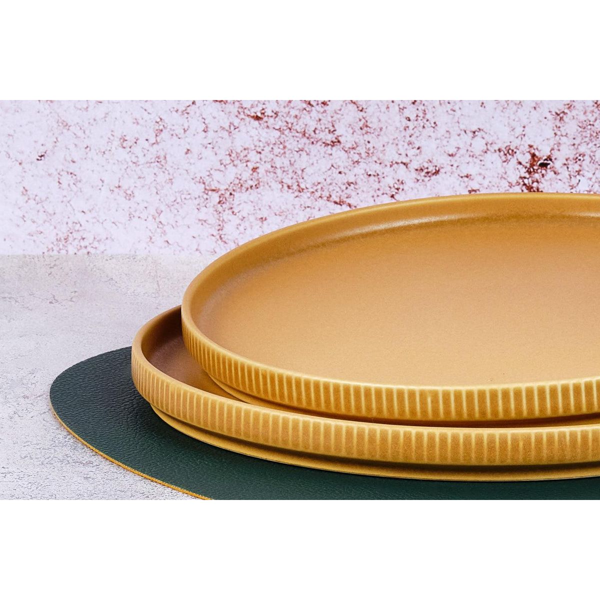 BJORN Assiette SCANDI Ø21,5cm - 4 pièces - Ocre