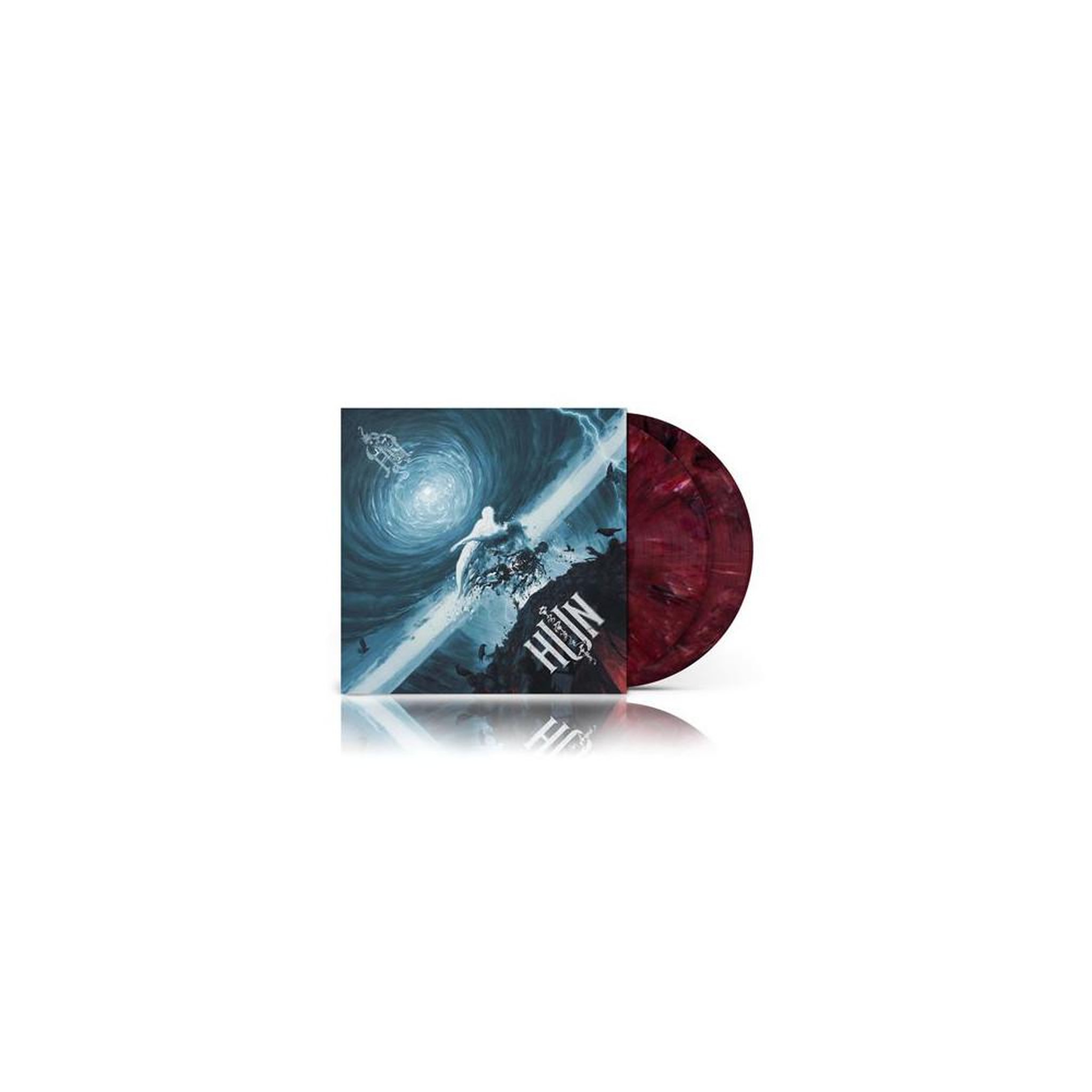 Vinyle double lp cascabel the hu « hun » — édition avec gravure face d, style rouge, rock métal fusion