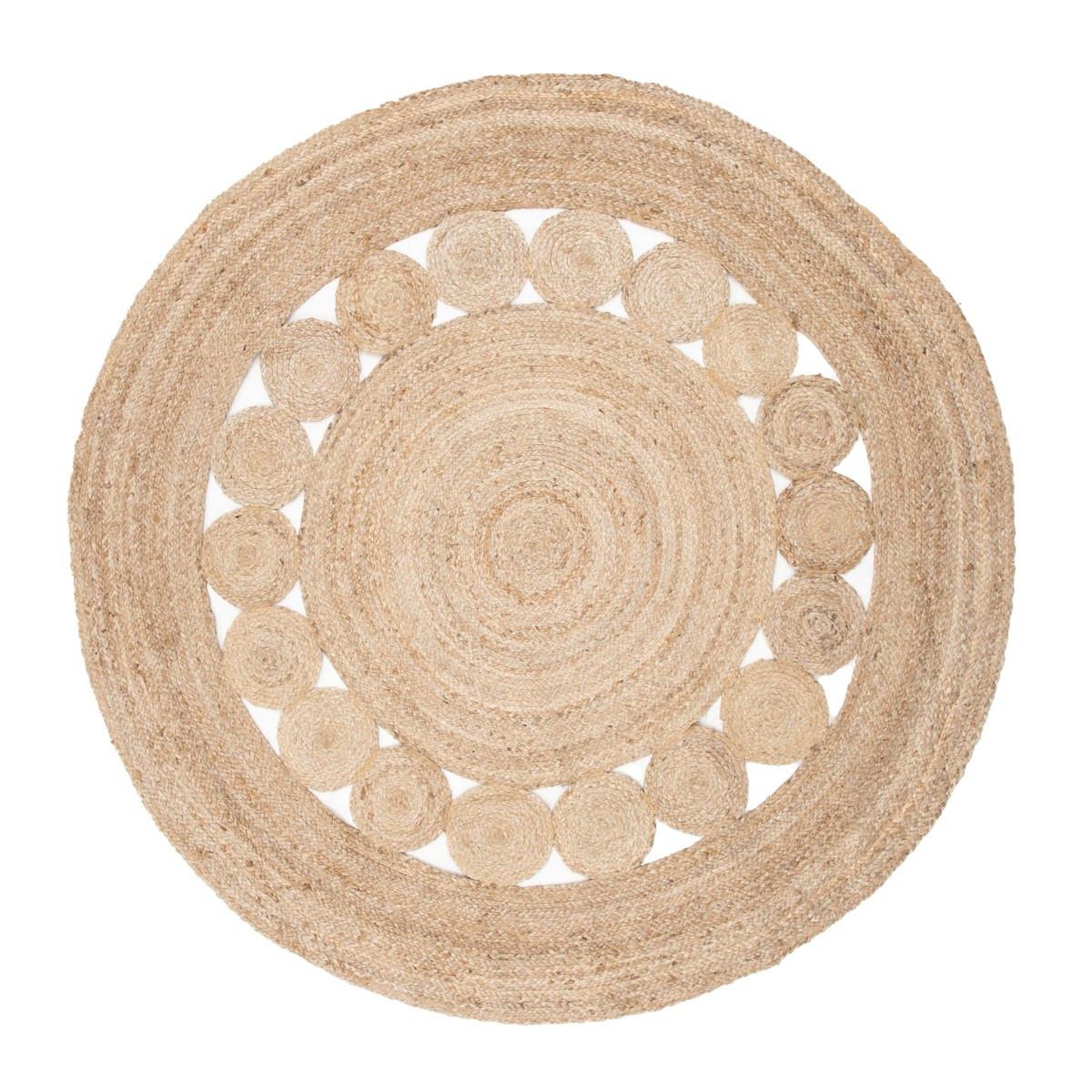 Voir la diapositive 1 : Paris Prix Tapis Rond Déco en Jute  Elis  200cm Naturel
