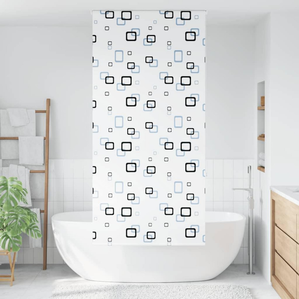 VIDAXL Store enrouleur de douche 90x240 cm largeur du tissu 86 cm