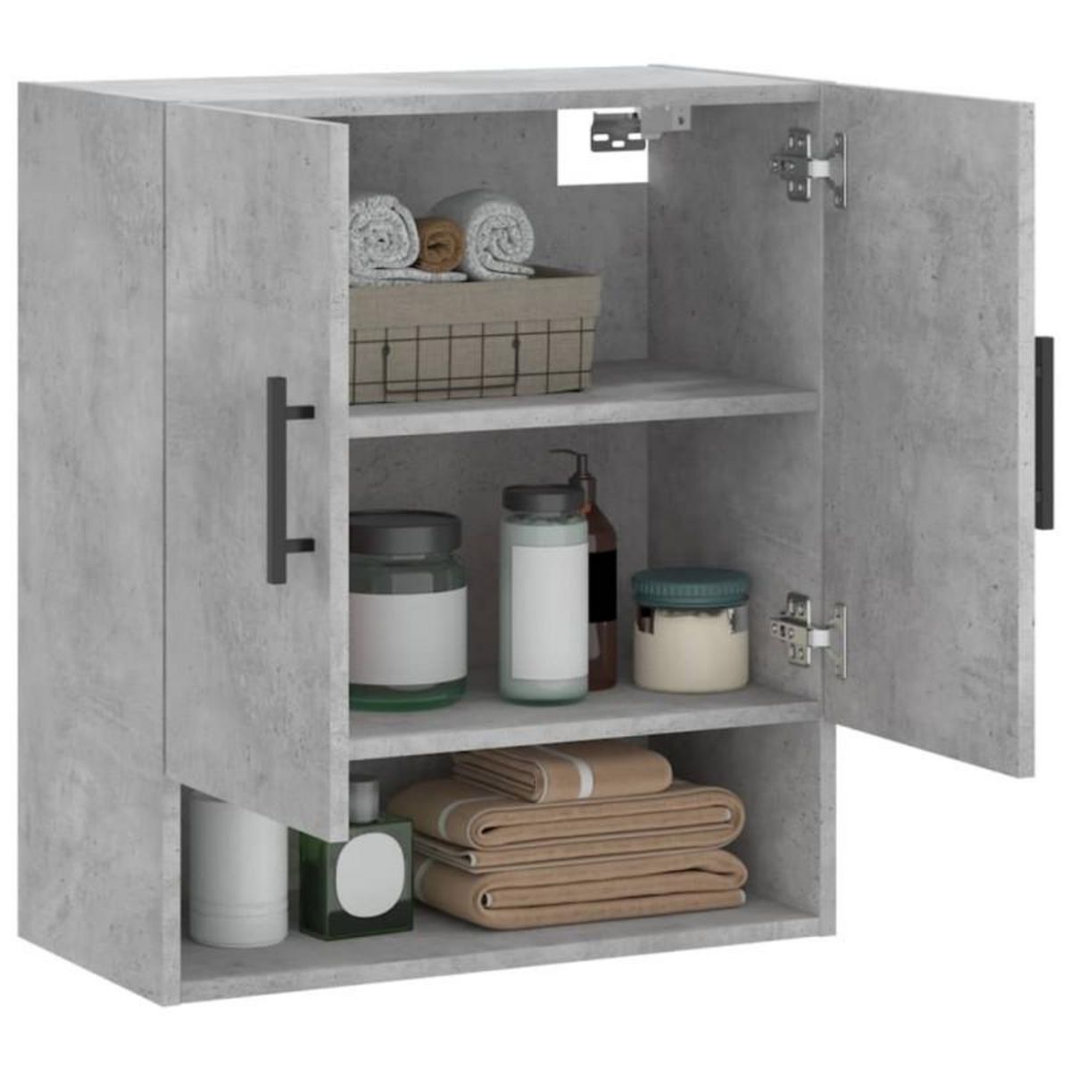 VIDAXL Armoire murale gris béton 60x31x70 cm bois d ingénierie