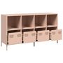 Voir la diapositive 4 : VIDAXL Buffet rose 135x39x73,5 cm acier lamine a froid