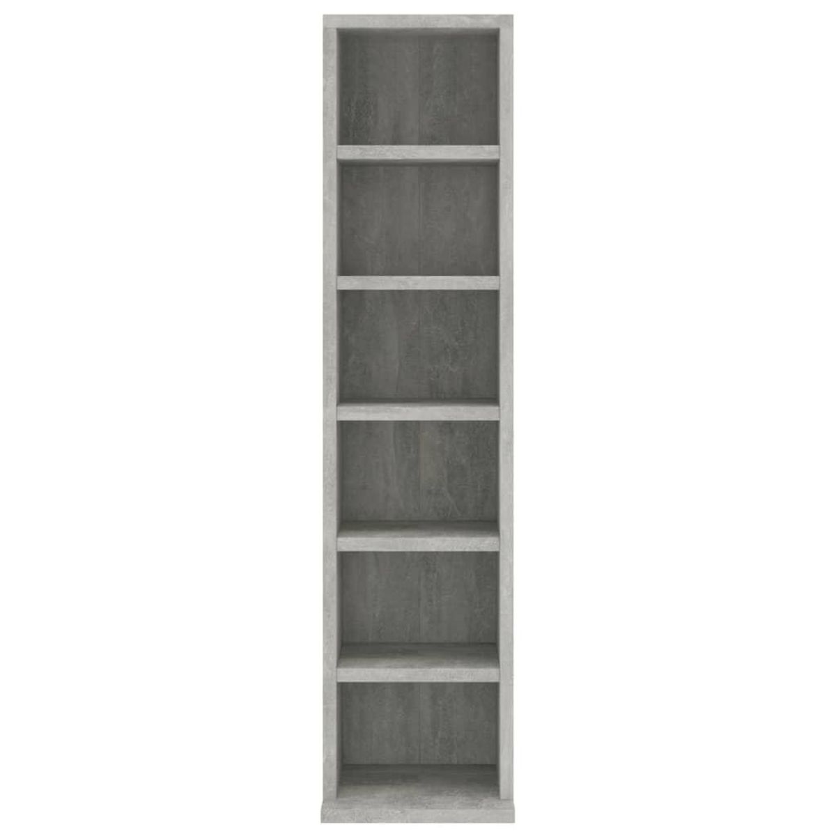 VIDAXL Armoire a CD Gris beton 21x20x88 cm Bois d'ingenierie