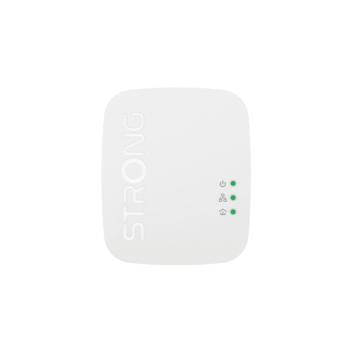 Strong Strong POWERLWF1000DUOMINI Adaptateur réseau CPL 1000 Mbit/s Ethernet/LAN Wifi Blanc 2 pièce(s)