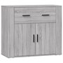Voir la diapositive 2 : VIDAXL Buffet Sonoma gris 80x33x70 cm Bois d'ingenierie