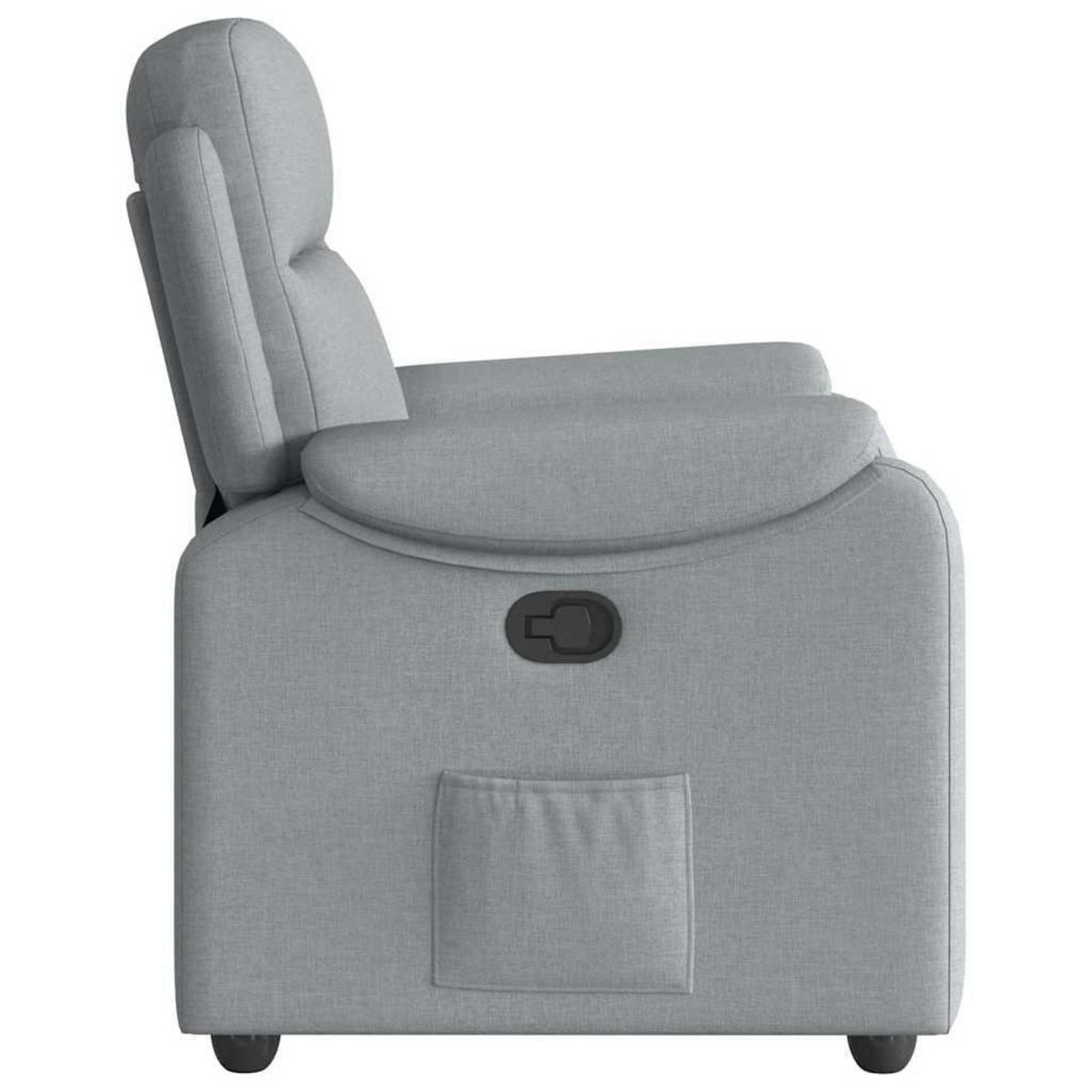 VIDAXL Fauteuil inclinable Gris clair Tissu
