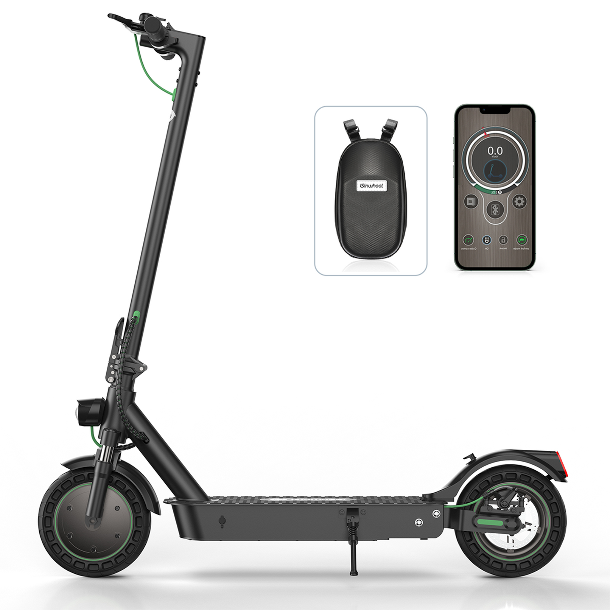 Voir la diapositive 4 : ISINWHEEL Trottinette électrique pliable Isinwheel S9 Max - 500 W 36 V 10 Ah