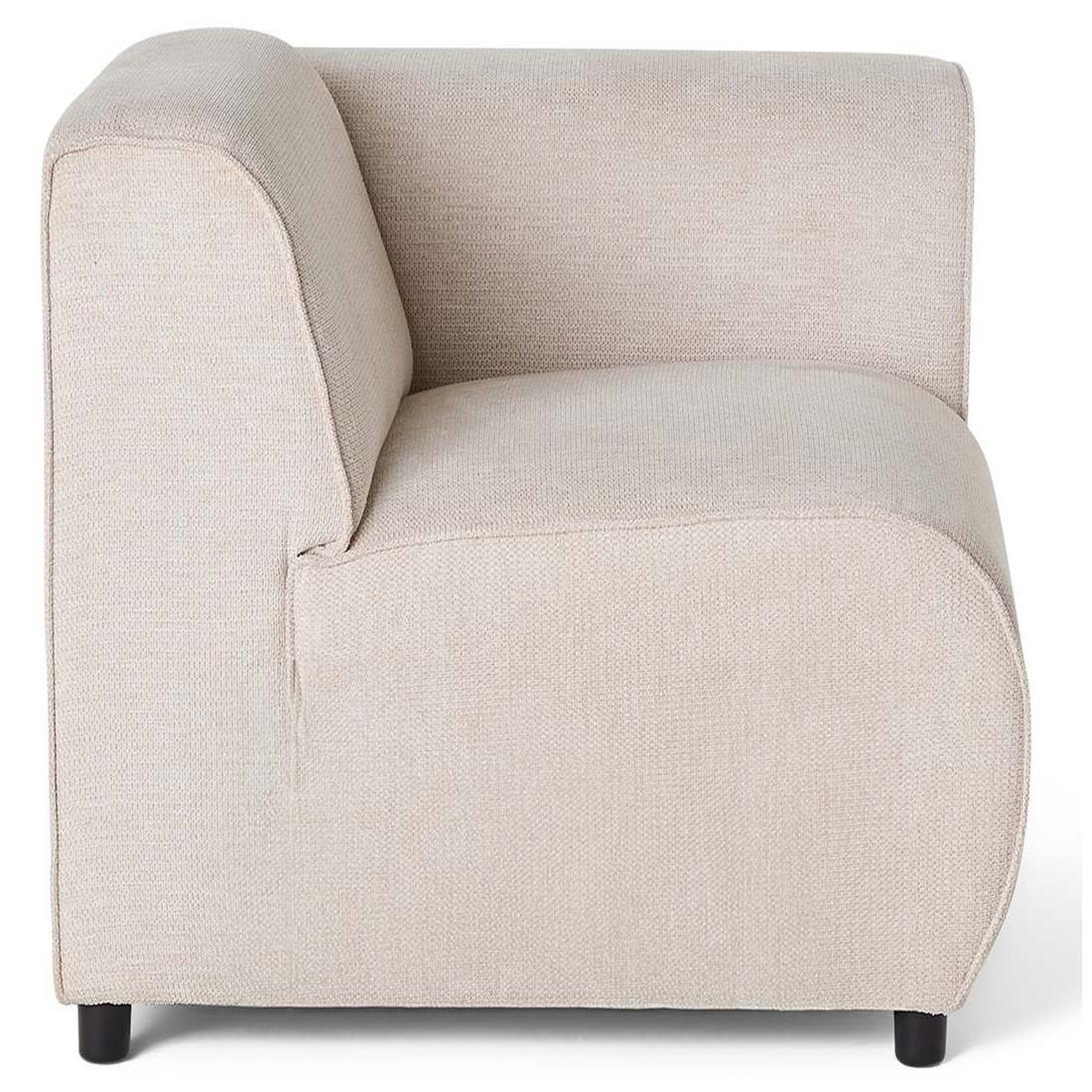 Voir la diapositive 6 : LISA DESIGN Suaro - module d'assise d'angle droit en tissu texturé