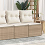 Voir la diapositive 1 : VIDAXL Salon de jardin avec coussins 2 pcs beige resine tressee acacia