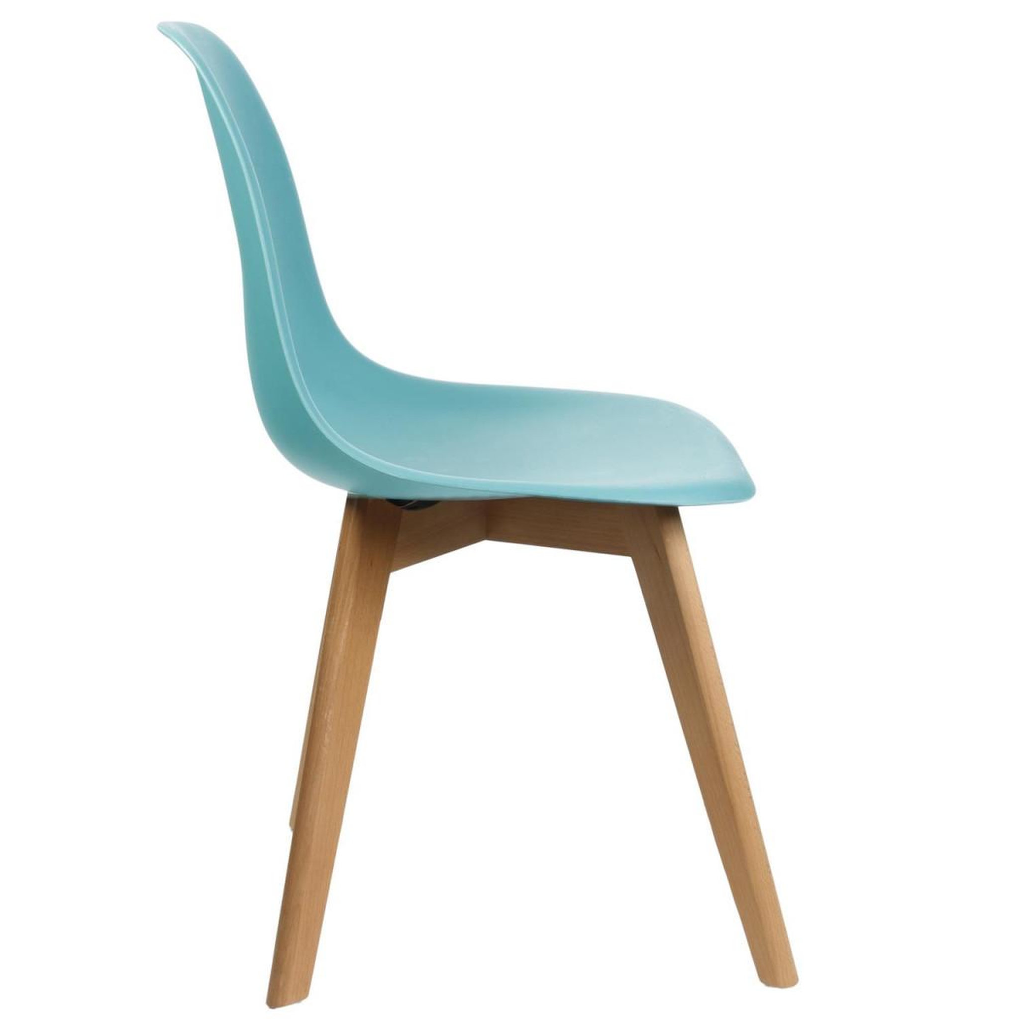 Voir la diapositive 4 : The Home Deco Factory Lot de 2 chaises scandinave  coquil  82cm bleu